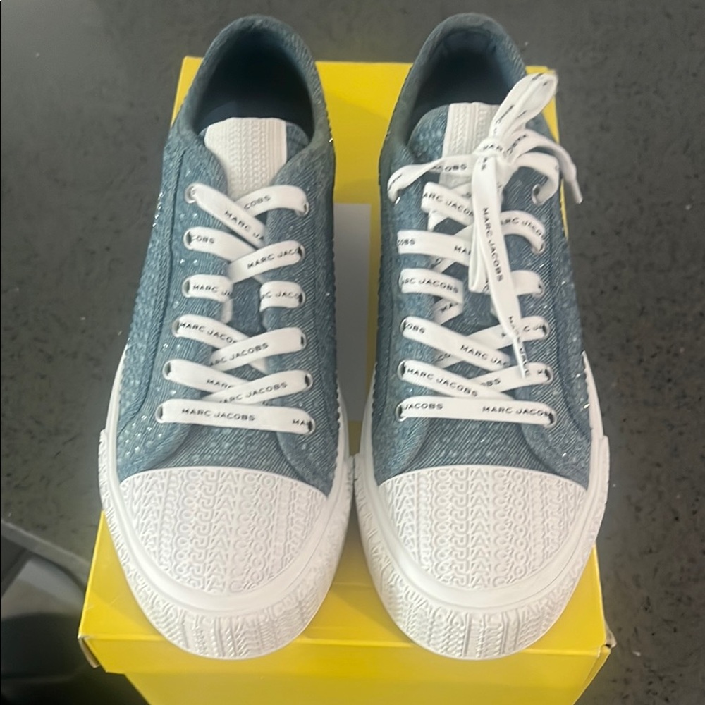 Marc Jacobs Blue and White Sneakers